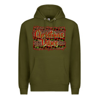 Army Green Christmas vibes Premium Hoodie - RanaPortraitStore