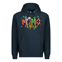 Navy Momo Claus Premium Hoodie - texasbilliewilder