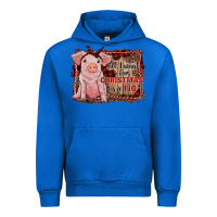 Cobalt all i want for christmas is a pig sitting pig Urban Hoodie - RanaPortraitStore