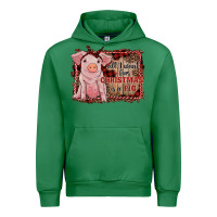 Emerald all i want for christmas is a pig sitting pig Urban Hoodie - RanaPortraitStore