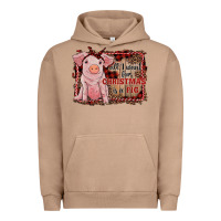 Pigment Burro all i want for christmas is a pig sitting pig Urban Hoodie - RanaPortraitStore