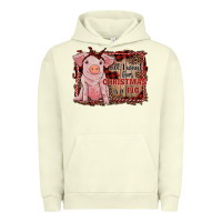 Pigment Pistachio all i want for christmas is a pig sitting pig Urban Hoodie - RanaPortraitStore