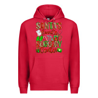 Cardinal Santa's Favorite Surgery Center png sublimation de Premium Hoodie - texasbilliewilder