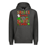 Charcoal Heather Santa's Favorite Surgery Center png sublimation de Premium Hoodie - texasbilliewilder