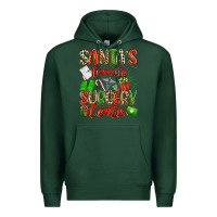 Sports Green Santa's Favorite Surgery Center png sublimation de Premium Hoodie - texasbilliewilder