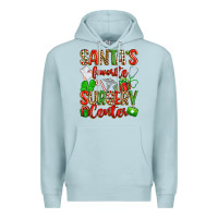 Blue Mist Santa's Favorite Surgery Center png sublimation de Premium Hoodie - texasbilliewilder