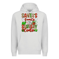 Dove Grey Santa's Favorite Surgery Center png sublimation de Premium Hoodie - texasbilliewilder