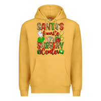 Mustard Santa's Favorite Surgery Center png sublimation de Premium Hoodie - texasbilliewilder