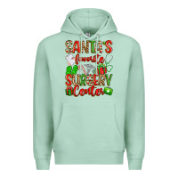 Seafoam Santa's Favorite Surgery Center png sublimation de Premium Hoodie - texasbilliewilder