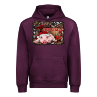 Mauve Wine all i want for christmas is a pig baby Urban Hoodie - RanaPortraitStore