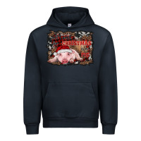 Navy all i want for christmas is a pig baby Urban Hoodie - RanaPortraitStore