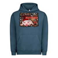 Pigment Midnight Navy all i want for christmas is a pig baby Urban Hoodie - RanaPortraitStore
