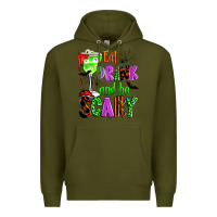 Army Green eat drink and be scary Premium Hoodie - Zillion Design Studio
