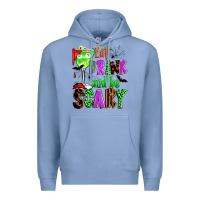 Colony Blue eat drink and be scary Premium Hoodie - Zillion Design Studio