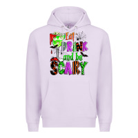 Lilac eat drink and be scary Premium Hoodie - Zillion Design Studio