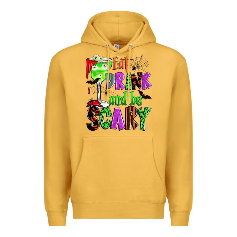 Eat Drink And Be Scary Premium Hoodie by Zillion Design Studio | Teevron