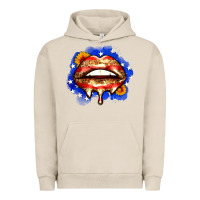 Pigment French Oak leopard american flag lips Urban Hoodie - Zillion Design Studio