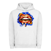 Pigment Lunar Rock leopard american flag lips Urban Hoodie - Zillion Design Studio