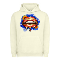 Pigment Pistachio leopard american flag lips Urban Hoodie - Zillion Design Studio