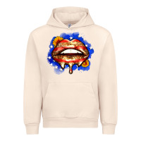 Sandshell leopard american flag lips Urban Hoodie - Zillion Design Studio
