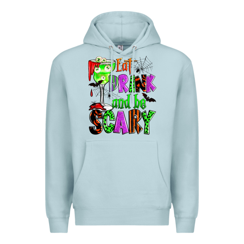 Eat Drink And Be Scary Premium Hoodie by Zillion Design Studio | Teevron
