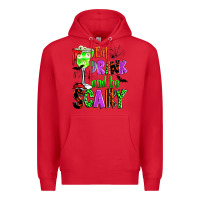 Red eat drink and be scary Premium Hoodie - Zillion Design Studio