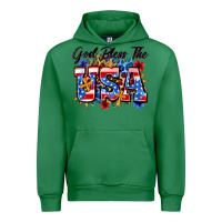 Emerald god bless the usa Urban Hoodie - Zillion Design Studio