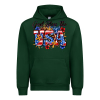 Forest Green god bless the usa Urban Hoodie - Zillion Design Studio