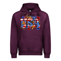 Mauve Wine god bless the usa Urban Hoodie - Zillion Design Studio