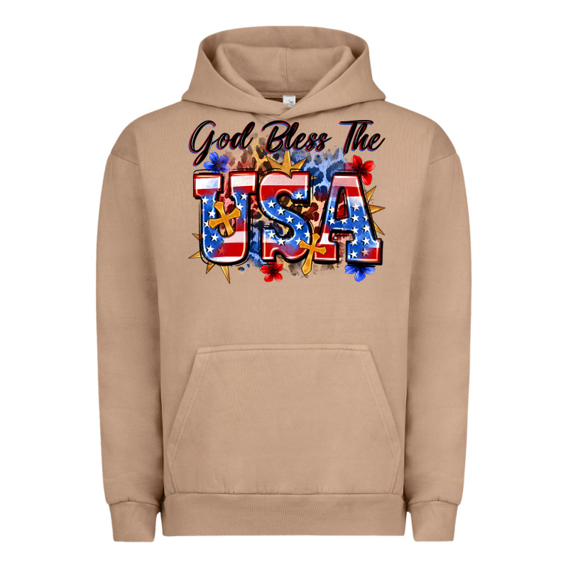 God Bless The Usa Urban Hoodie by Zillion Design Studio | Teevron