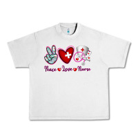 Lunar Rock Peace Love Nurse Urban Heavy Tee - RanaPortraitStore