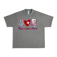Tornado Peace Love Nurse Urban Heavy Tee - RanaPortraitStore