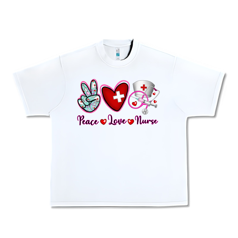Peace Love Nurse Urban Heavy Tee by RanaPortraitStore | Teevron