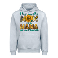 Heather Grey i have two titles mom and nana and i rock them bot Urban Hoodie - texasbilliewilder