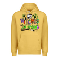 Antique Gold witches be crazy Premium Hoodie - Zillion Design Studio