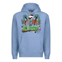 Colony Blue witches be crazy Premium Hoodie - Zillion Design Studio