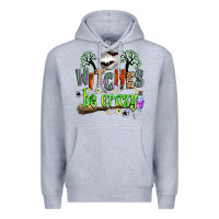 Heather Grey witches be crazy Premium Hoodie - Zillion Design Studio
