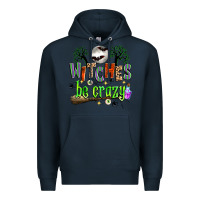 Navy witches be crazy Premium Hoodie - Zillion Design Studio