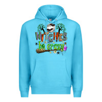 Ocean Blue witches be crazy Premium Hoodie - Zillion Design Studio