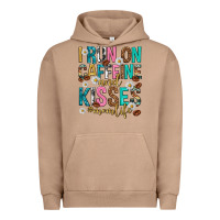 Pigment Burro i run on caffeine and kisses mothers day Urban Hoodie - texasbilliewilder
