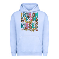 Pigment Grape Ice i run on caffeine and kisses mothers day Urban Hoodie - texasbilliewilder