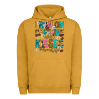Pigment Peanut Butter i run on caffeine and kisses mothers day Urban Hoodie - texasbilliewilder