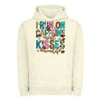 Pigment Pistachio i run on caffeine and kisses mothers day Urban Hoodie - texasbilliewilder