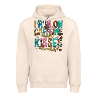 Sandshell i run on caffeine and kisses mothers day Urban Hoodie - texasbilliewilder