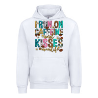 White i run on caffeine and kisses mothers day Urban Hoodie - texasbilliewilder