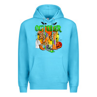 Ocean Blue october 31 Premium Hoodie - Zillion Design Studio