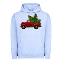 Pigment Grape Ice christmas trees with truck Urban Hoodie - RanaPortraitStore