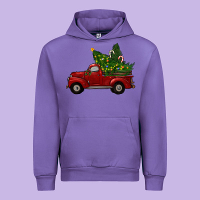 Christmas Trees With Truck Urban Hoodie Designed By Ranaportraitstore