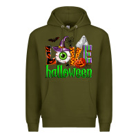 Army Green love halloween Premium Hoodie - Zillion Design Studio