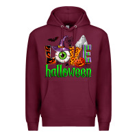 Burgundy love halloween Premium Hoodie - Zillion Design Studio